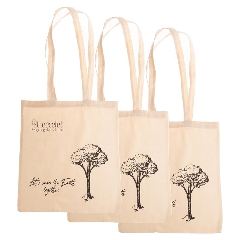 3 Pack Cotton Bag = 3 Trees